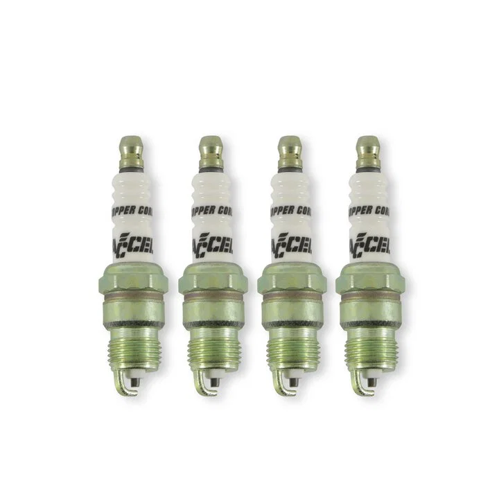 0574S-4 – ACCEL PLUGS Spark Plug, Resistor Copper Electrode Core Material Copper Electrode Tip Material Shorty Plug S...